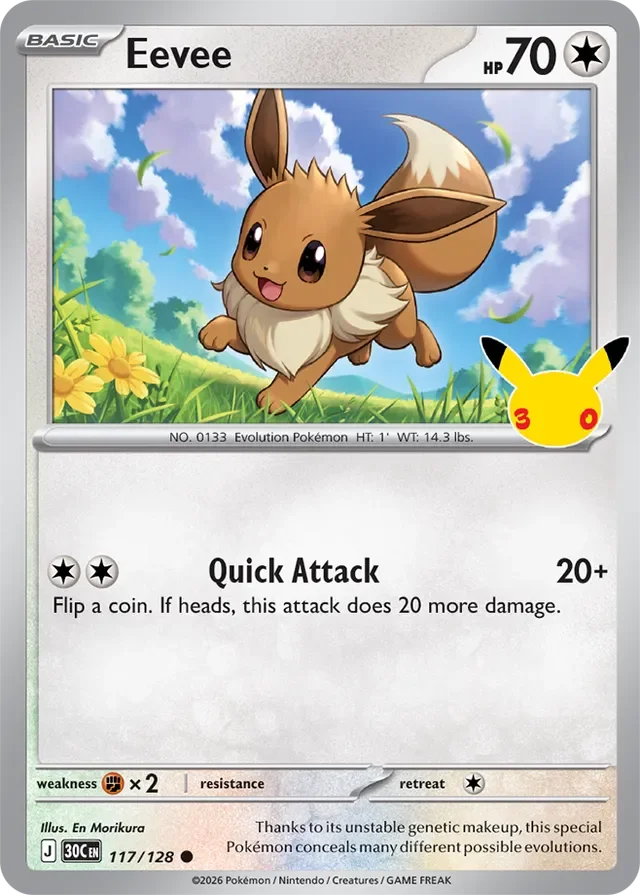 Eevee 117/158 from 30th Celebration