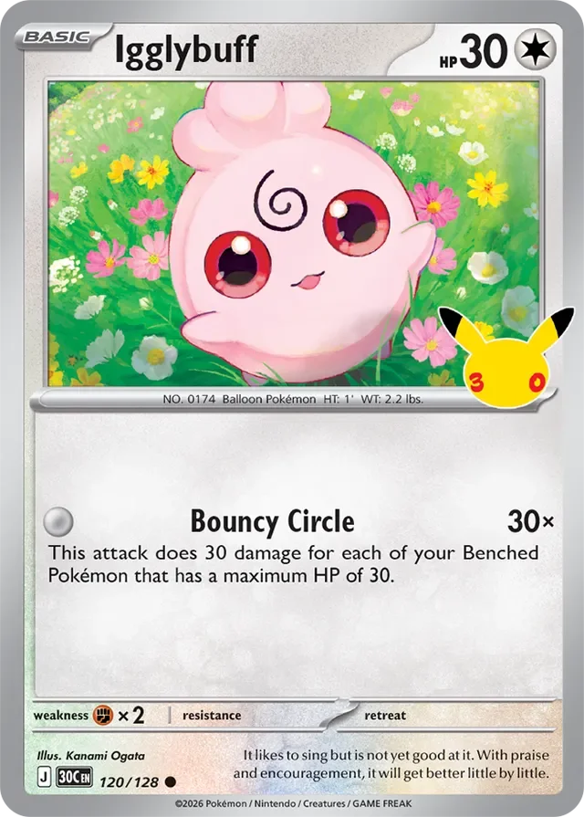 Igglybuff 120/158 from 30th Celebration