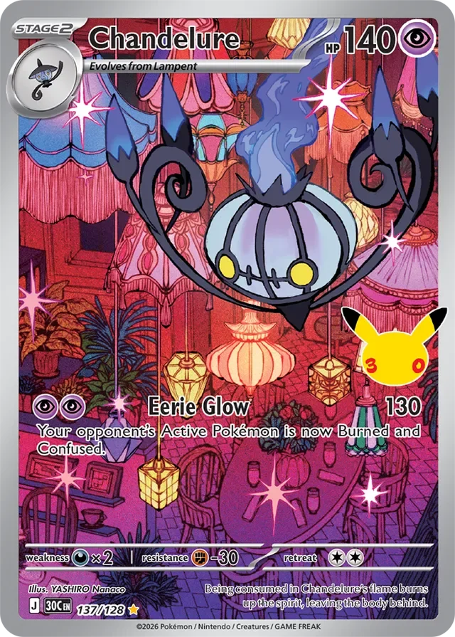 Chandelure 137/158 from 30th Celebration