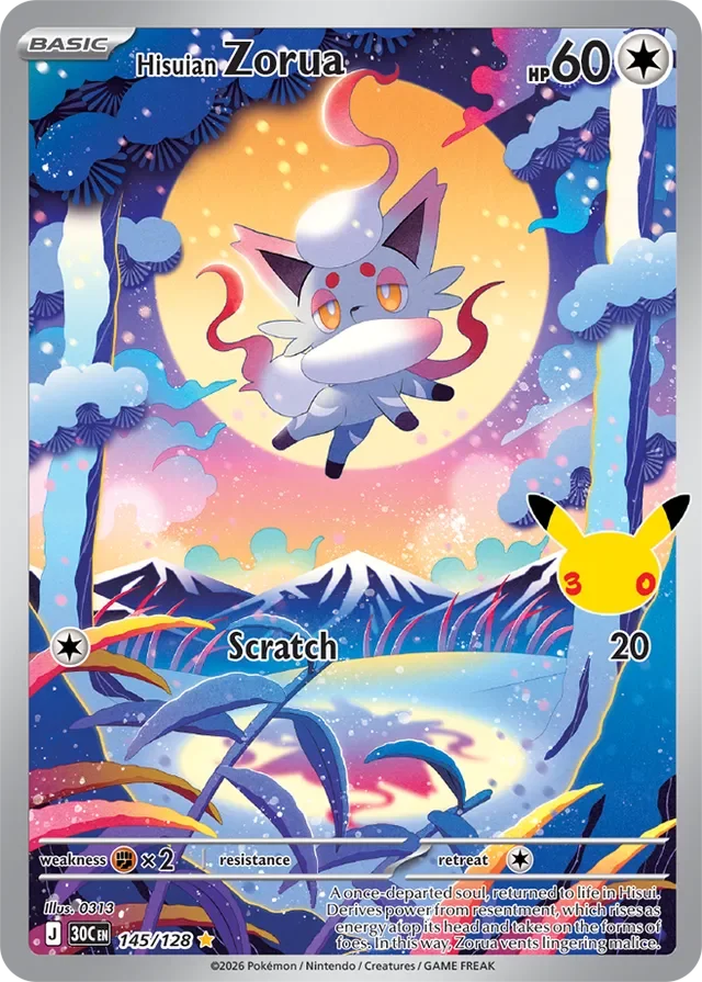 Hisuian Zorua 145/158 from 30th Celebration