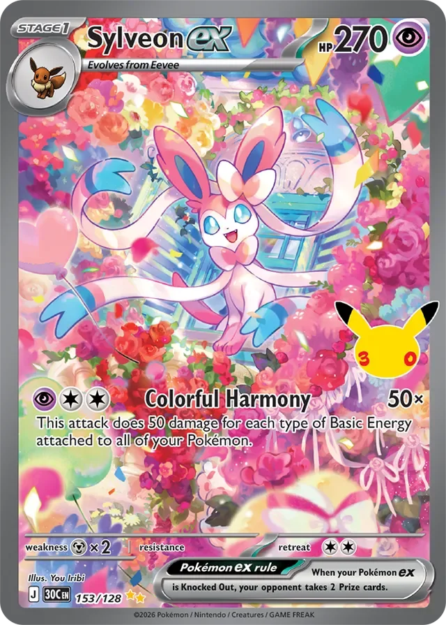Sylveon ex 153/158 from 30th Celebration