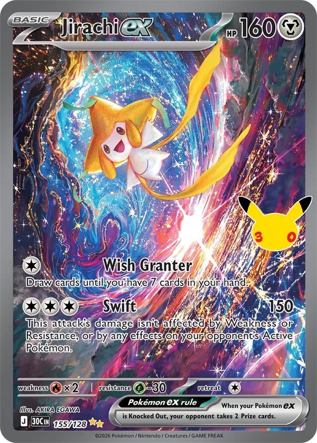 Jirachi ex 155/158 from 30th Celebration