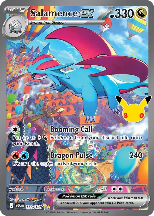 Salamence ex 156/158 from 30th Celebration