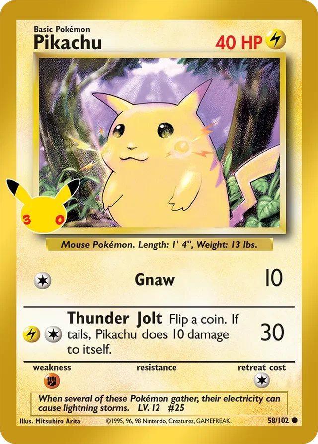 Pikachu 1/30 from 30th Celebration Classic Collection