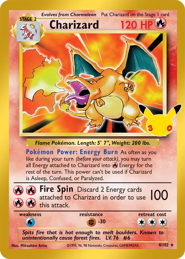 Charizard 2/30 from 30th Celebration Classic Collection