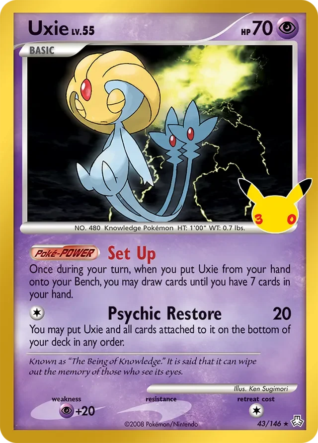 Uxie 13/30 from 30th Celebration Classic Collection