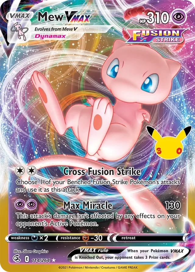 Mew VMAX 28/30 from 30th Celebration Classic Collection