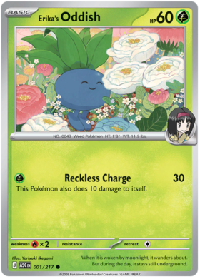 Erika's Oddish 1/295 from Ascended Heroes