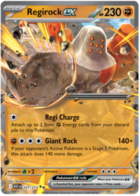 Regirock ex 107/295 from Ascended Heroes