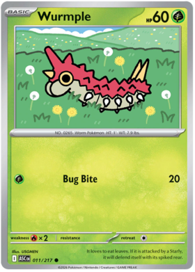 Wurmple 11/295 from Ascended Heroes