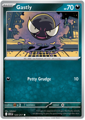 Gastly 123/295 from Ascended Heroes