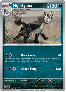 Mightyena 129/295 from Ascended Heroes