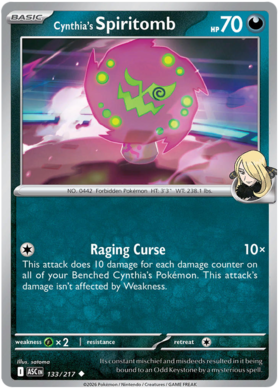 Cynthia's Spiritomb 133/295 from Ascended Heroes