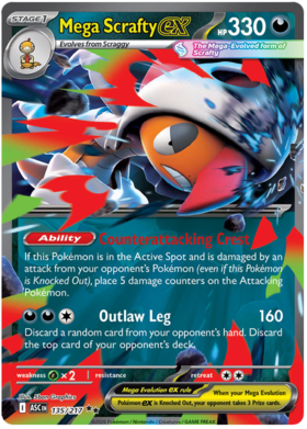 Mega Scrafty ex 135/295 from Ascended Heroes