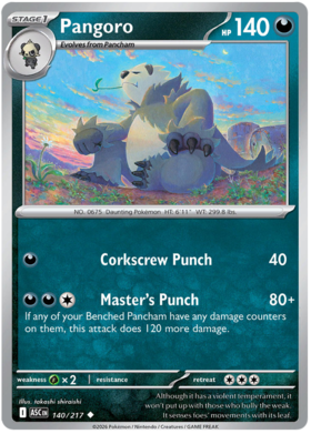 Pangoro 140/295 from Ascended Heroes