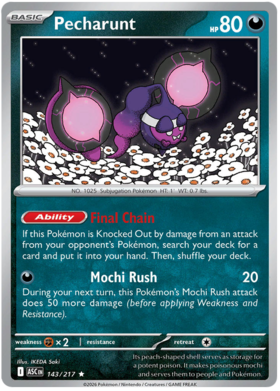 Pecharunt 143/295 from Ascended Heroes