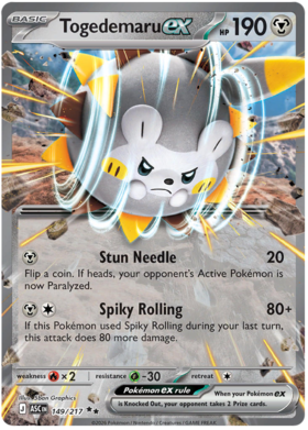 Togedemaru ex 149/295 from Ascended Heroes
