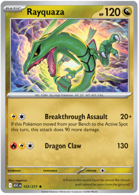 Rayquaza 153/295 from Ascended Heroes