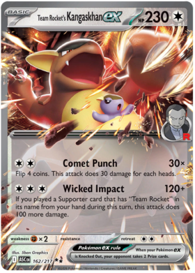 Team Rocket's Kangaskhan ex 162/295 from Ascended Heroes