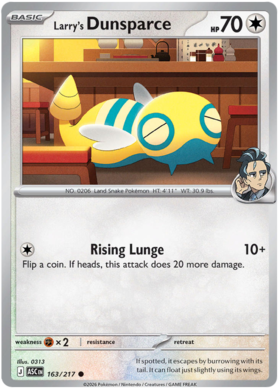 Larry's Dunsparce 163/295 from Ascended Heroes