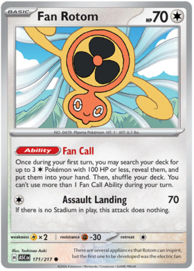 Fan Rotom 171/295 from Ascended Heroes