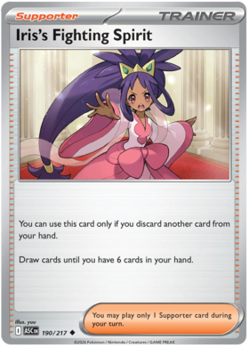 Iris's Fighting Spirit 190/295 from Ascended Heroes