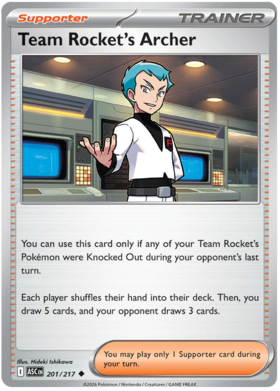 Team Rocket's Archer 201/295 from Ascended Heroes