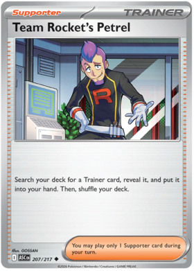 Team Rocket's Petrel 207/295 from Ascended Heroes
