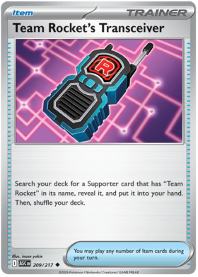 Team Rocket's Transceiver 209/295 from Ascended Heroes