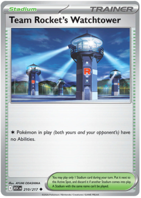 Team Rocket's Watchtower 210/295 from Ascended Heroes