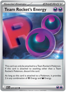 Team Rocket's Energy 217/295 from Ascended Heroes