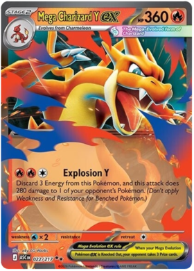 Mega Charizard Y ex 22/295 from Ascended Heroes