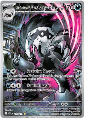 Galarian Obstagoon 245/295 from Ascended Heroes