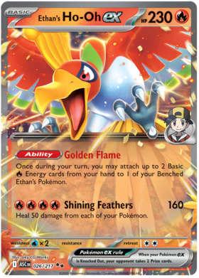 Ethan's Ho-Oh ex 26/295 from Ascended Heroes