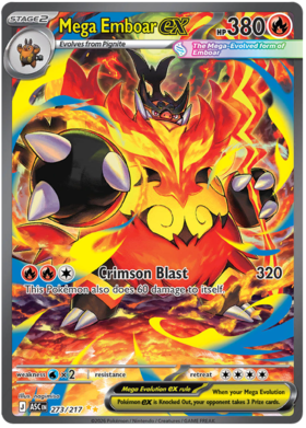 Mega Emboar ex 273/295 from Ascended Heroes