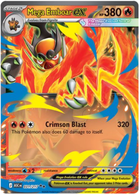 Mega Emboar ex 31/295 from Ascended Heroes