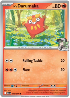 N's Darumaka 32/295 from Ascended Heroes