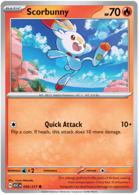 Scorbunny 36/295 from Ascended Heroes