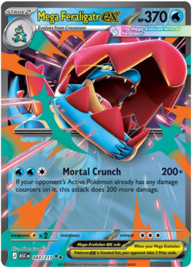 Mega Feraligatr ex 43/295 from Ascended Heroes