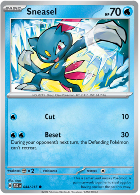 Sneasel 44/295 from Ascended Heroes