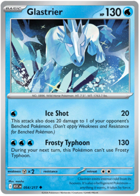 Glastrier 54/295 from Ascended Heroes