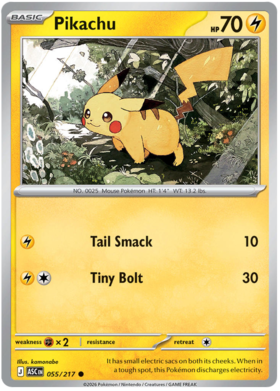 Pikachu 55/295 from Ascended Heroes