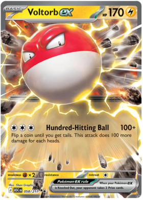 Voltorb ex 58/295 from Ascended Heroes