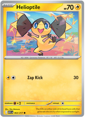 Helioptile 63/295 from Ascended Heroes