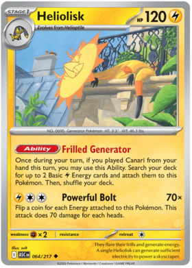 Heliolisk 64/295 from Ascended Heroes
