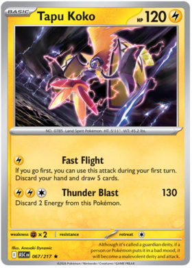 Tapu Koko 67/295 from Ascended Heroes