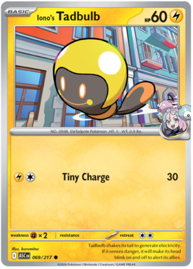 Iono's Tadbulb 69/295 from Ascended Heroes
