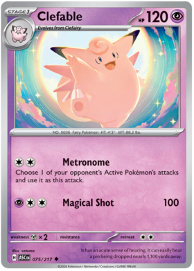 Clefable 75/295 from Ascended Heroes