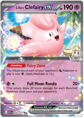 Lillie's Clefairy ex 76/295 from Ascended Heroes