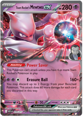 Team Rocket's Mewtwo ex 79/295 from Ascended Heroes